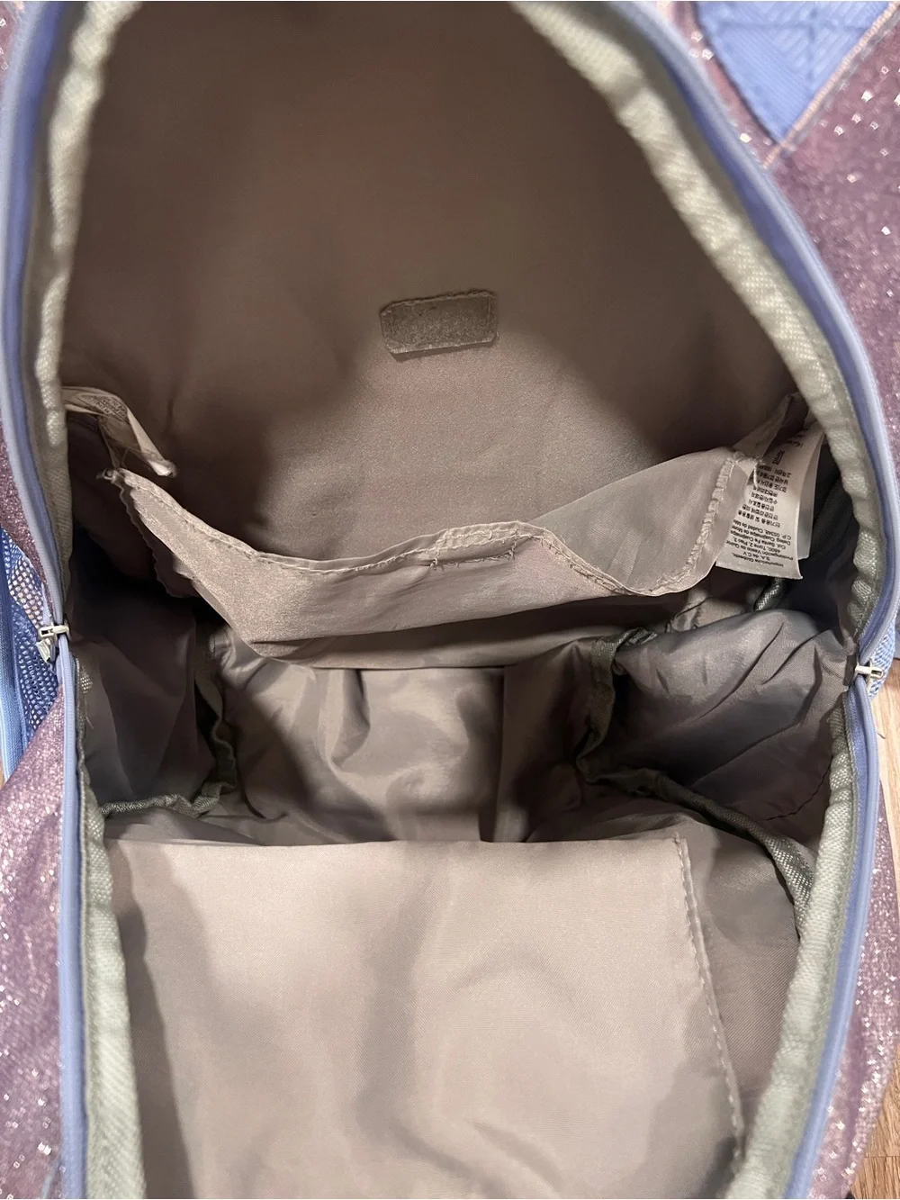 Pottery Barn Kids Lavender Twilight Ombre Sparkle Glitter Backpack and Lunchbox